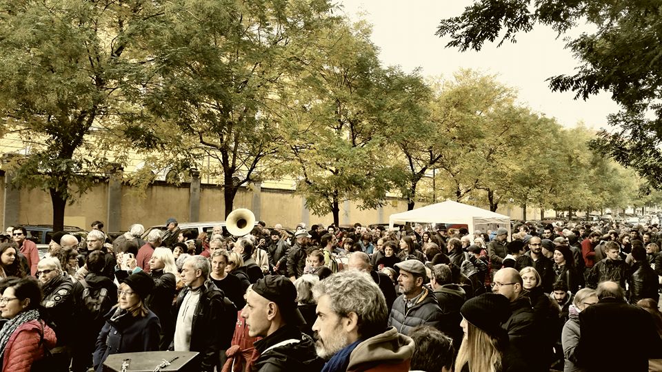 ex caserma Montello, Milano, 1 novembre 2016