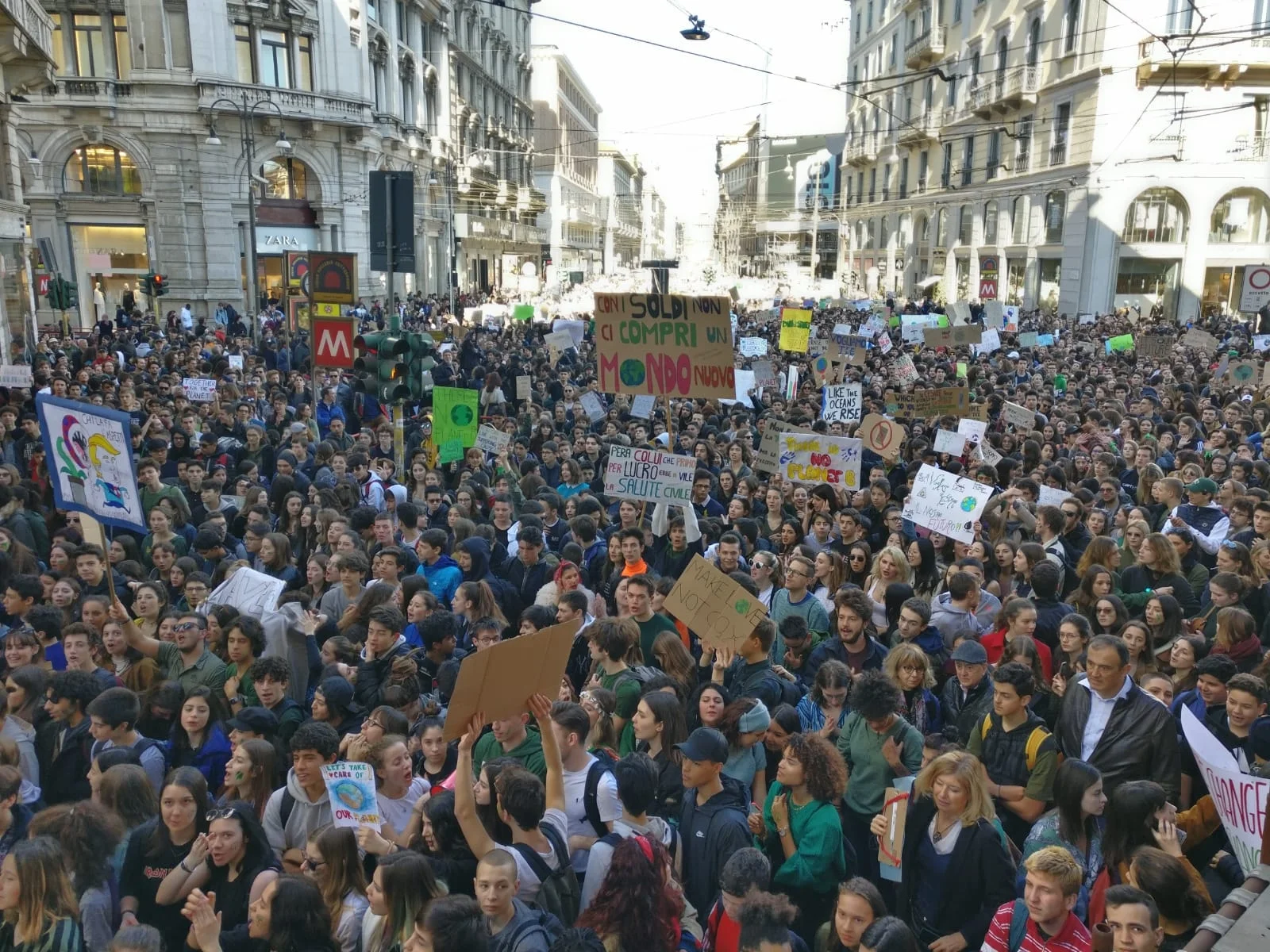 Sciopero per il clima, Milano, 15 marzo 2019