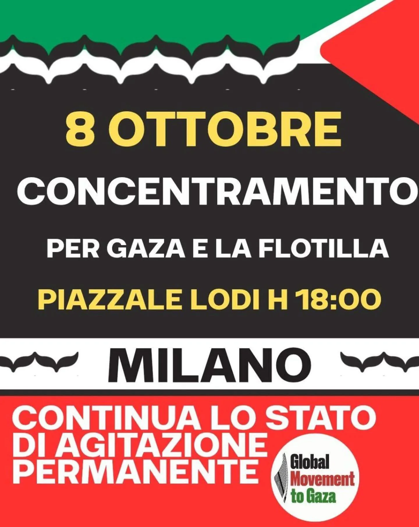 Alle 18 in p.le Lodi a #Milano

#Gaza
#StopGenocide 
#EndOccupation 
#FreePalestine 
#Resistenza