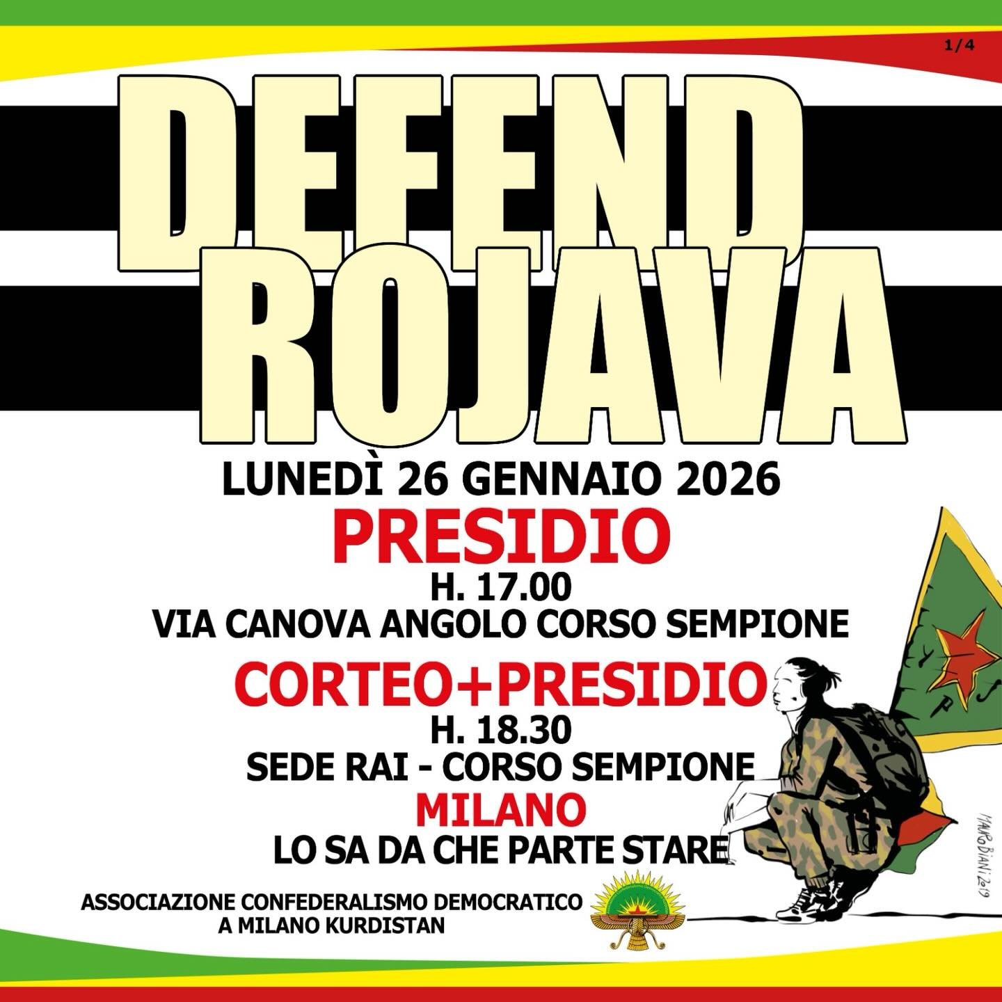 🔴 DEFEND ROJAVA	🔴

Il Rojava, la sua rivoluzione e la sua gente sono sotto attacco da parte delle truppe del regime siriano e delle milizie controllate dalla Turchia di Erdogan. Gli Stati Uniti hanno dato il loro via libera all&rsquo;operazione di 