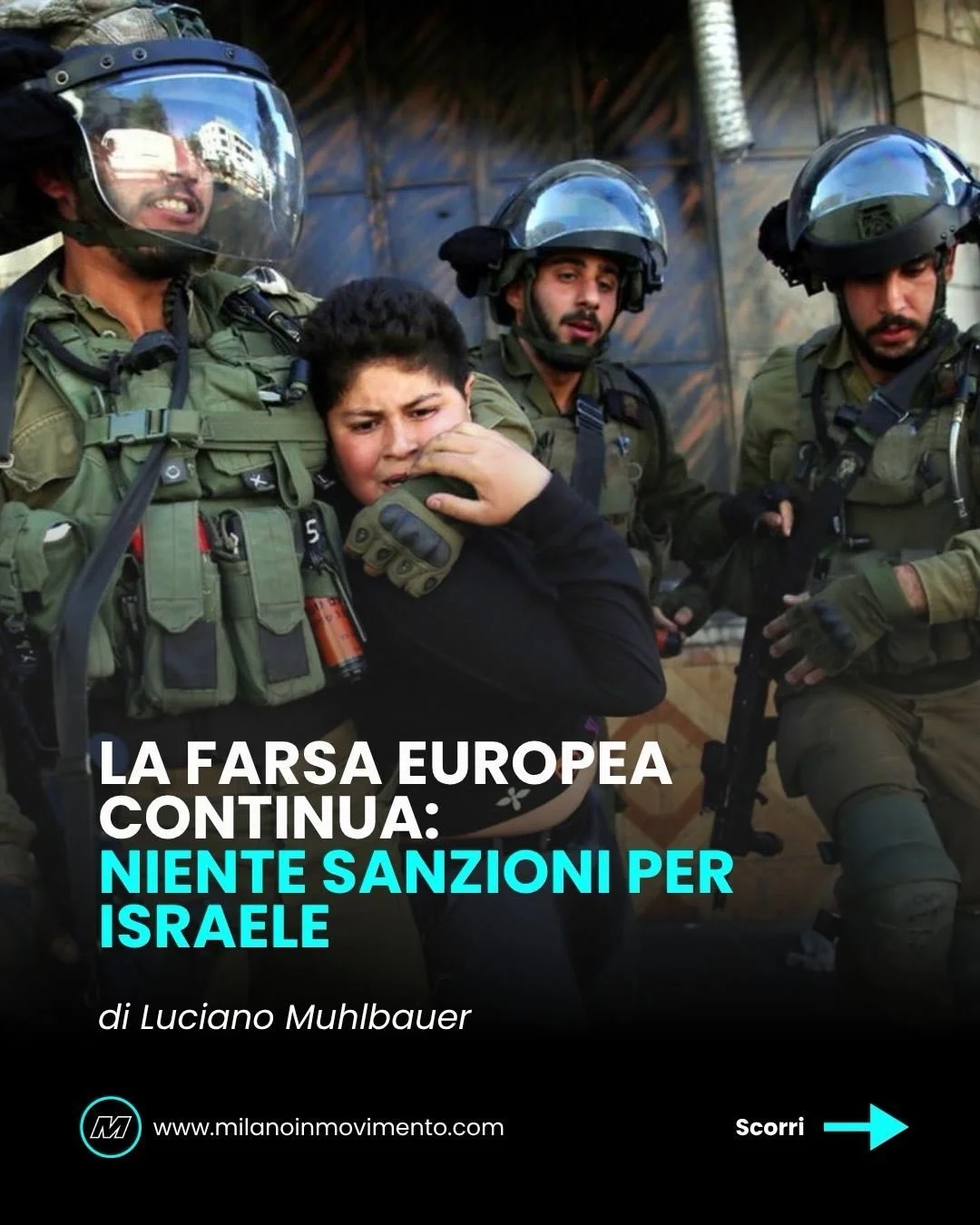 Continua la vergogna senza fine dei doppi standard e della complicit&agrave; con il genocidio