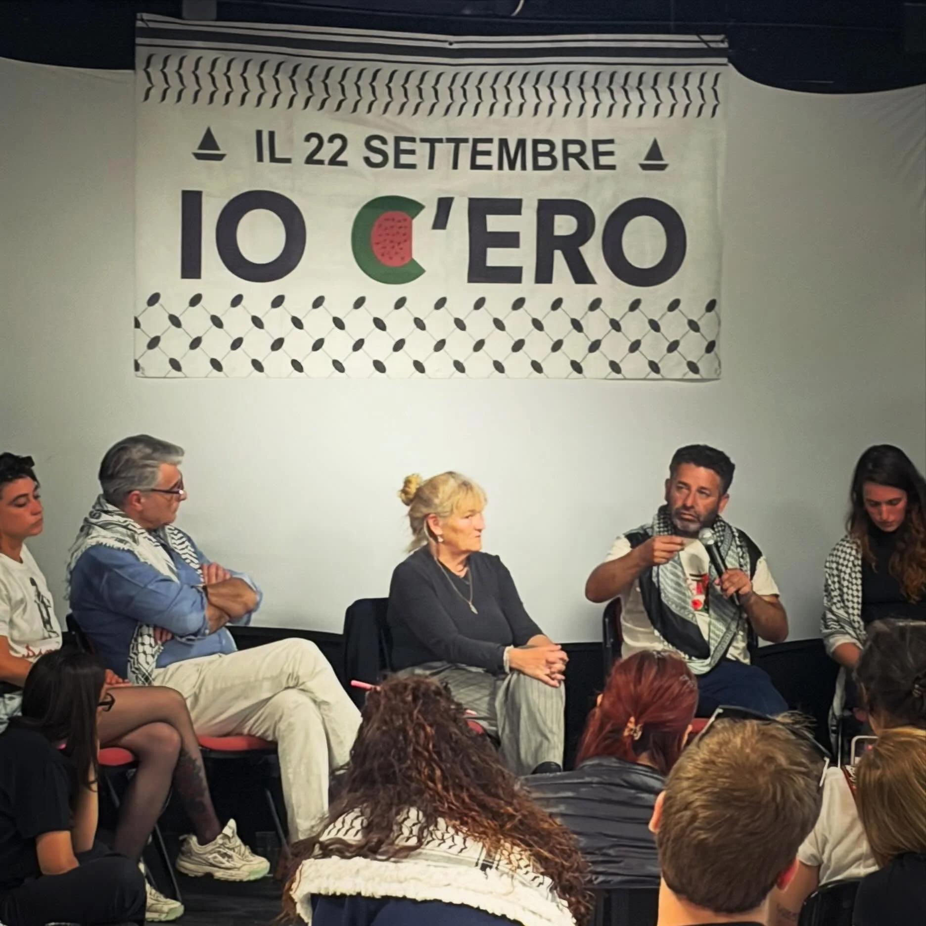 Oggi al @csa_lambretta con Saif @abukeshek per la Palestina libera e per ricordare che il 22 settembre c&rsquo;eravamo tutte e tutti