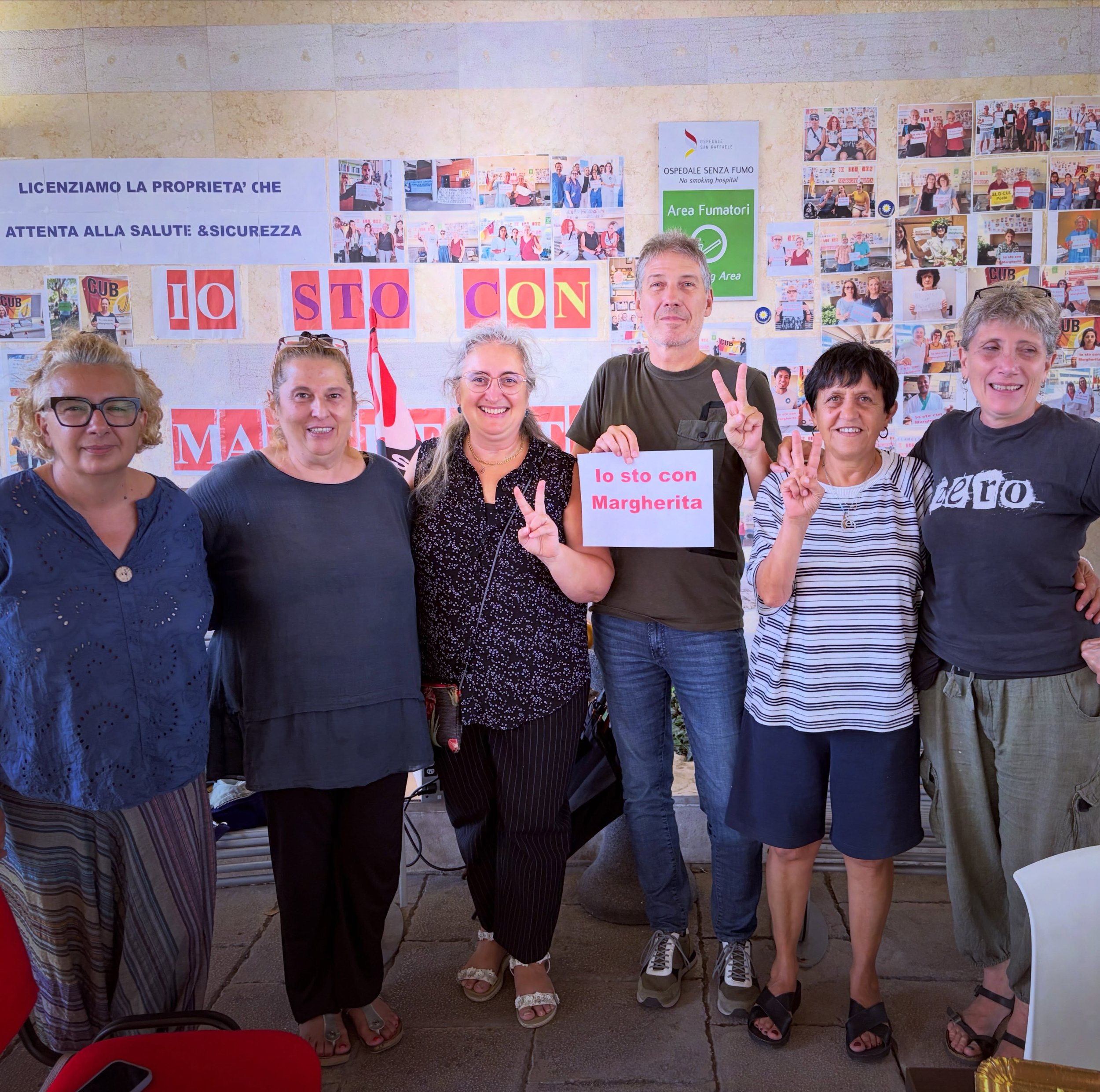 IO STO CON MARGHERITA! 

&Egrave; passato quasi un mese dal licenziamento politico d&iacute; Margherita Napoletano da parte del San Raffaele, ma nonostante agosto la solidariet&agrave; non si &egrave; mai fermata. Il presidio permanente continuer&agr