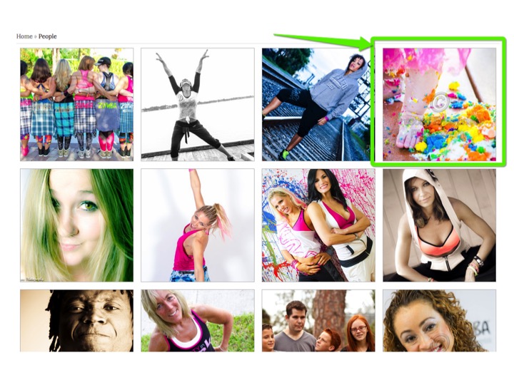 3. Find your personal online gallery and click it to enter: