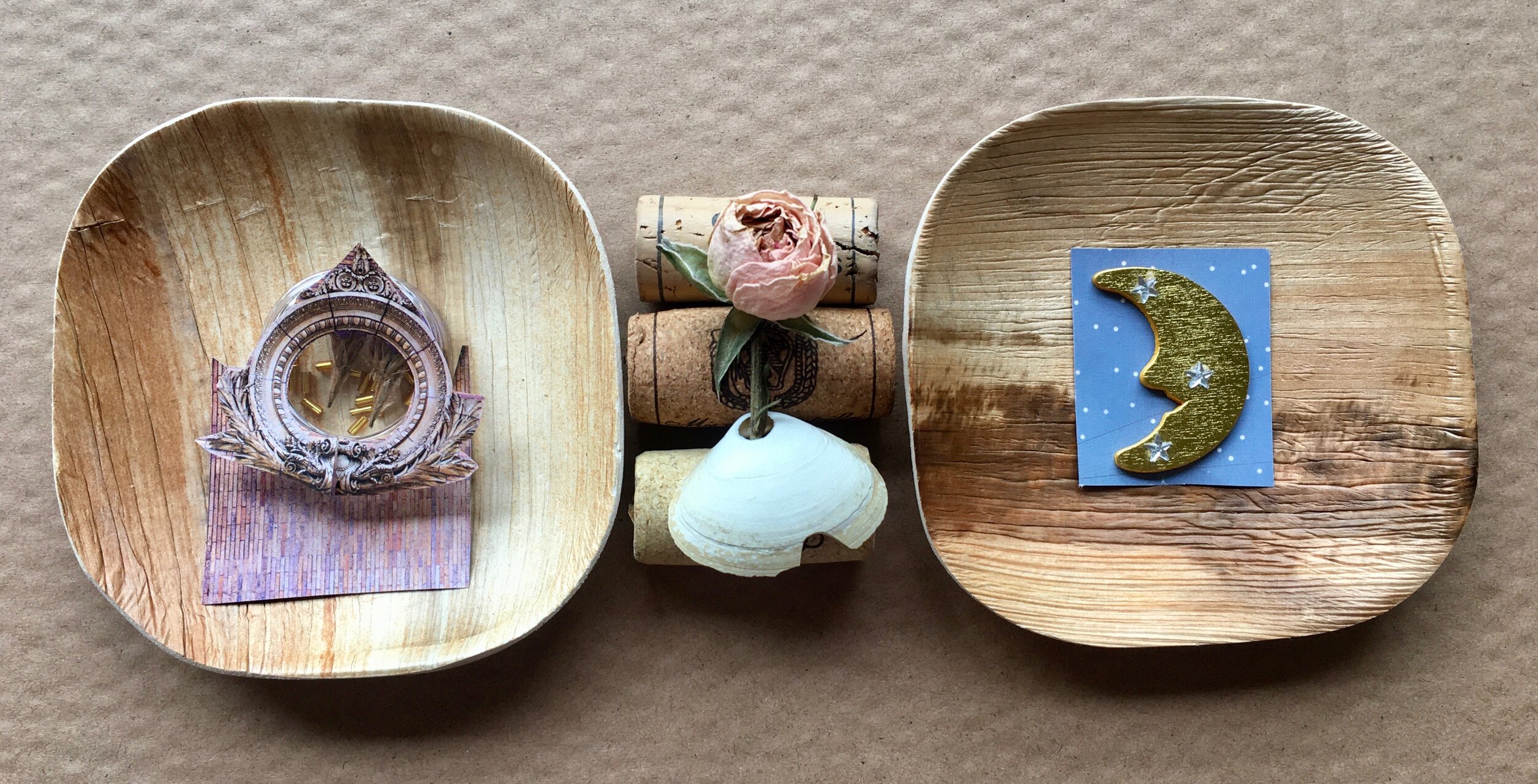 "Inside and Outside of my Window", Mixed Media, 5"x12", 2020.