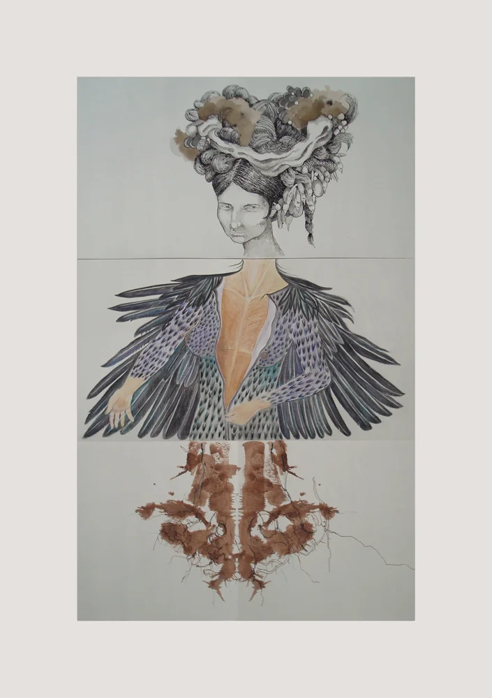 CORPSE 3: Kelly King, Joanne Kirkland, and Richard Jones $800 mixed media on paper