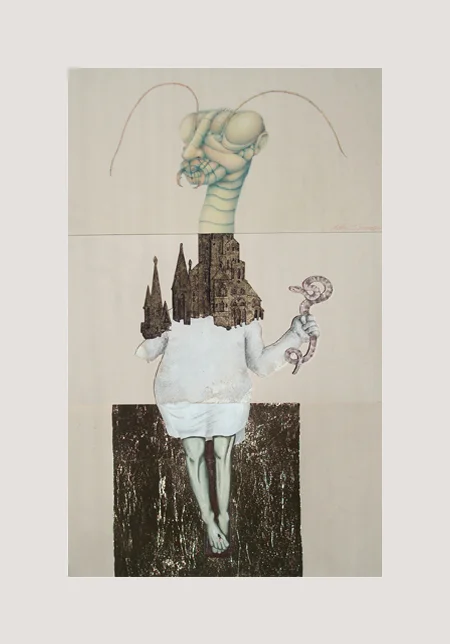 CORPSE 4: Allan Servoss, Paul Nitsche, and Theresa Abel $800 mixed media on paper