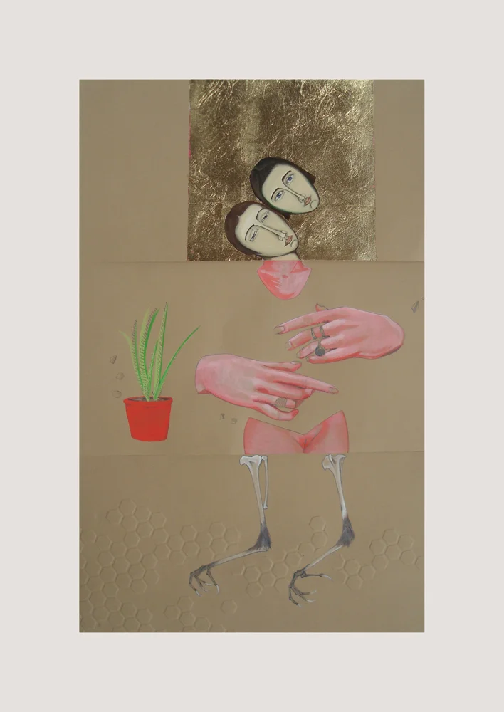 CORPSE 5: Theresa Abel, Alejandra Perez, and Ann Orlowski $800 mixed media on paper
