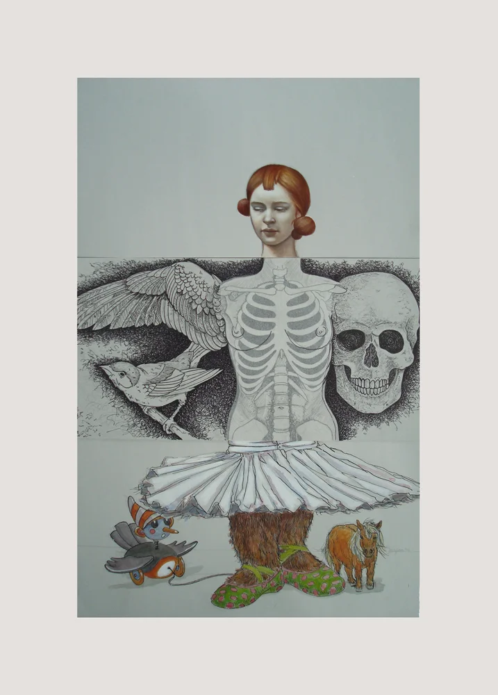 CORPSE 7: Kelli Hoppmann, Ryan Myers, and Chris Gargan $800 mixed media on paper