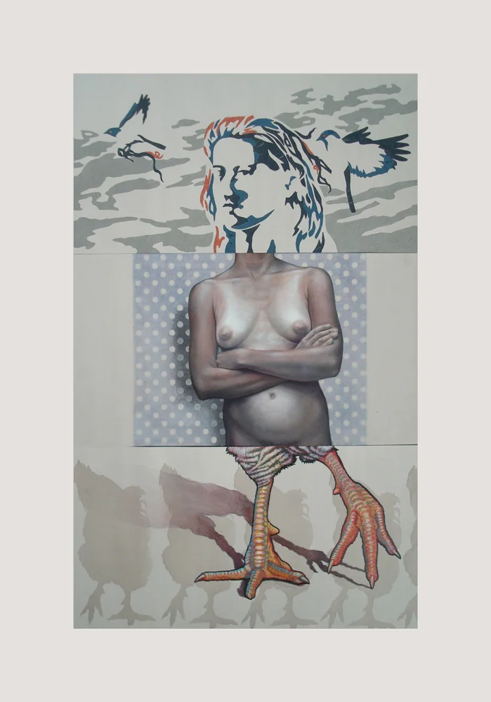 CORPSE 9: Deb Gottschalk, Gregory Schulte, and SV Medaris $800 mixed media on paper