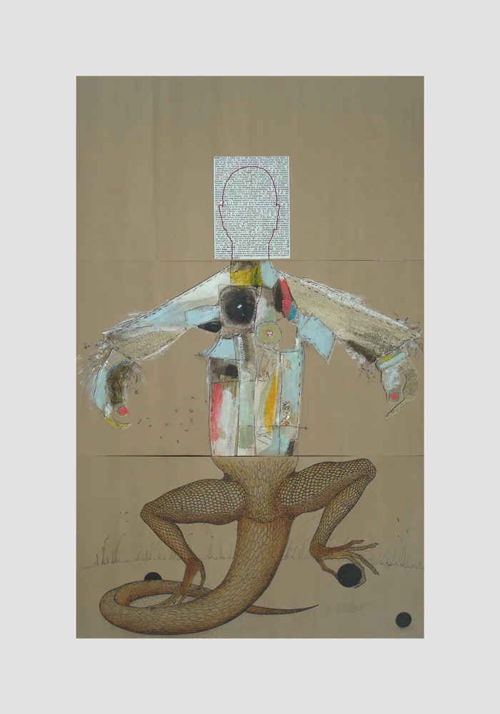 CORPSE 10: Erica Schlueter, Lori Schappe-Youens, and Briony Morrow-Cribbs $800 mixed media on paper