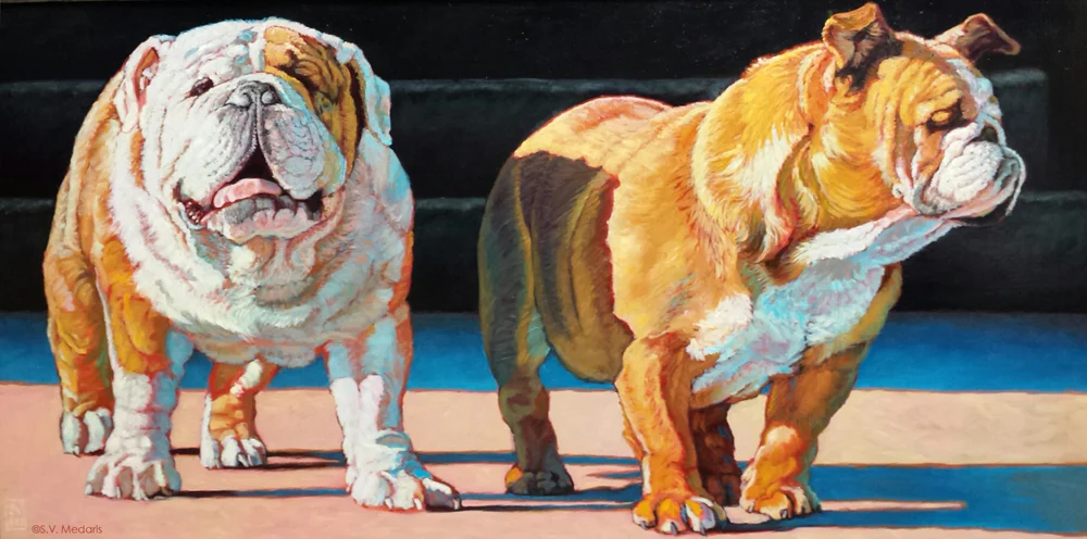 Guardians at the Gates (Avon Meat Locker, LLC) oil on panel 32 x 56 SOLD