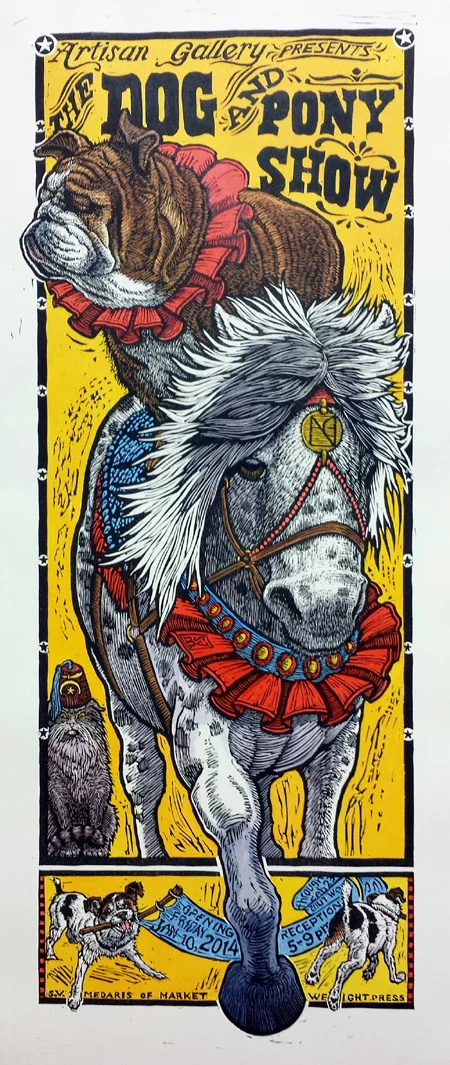 Artisan Gallery Broadside SOLD OUT special addition rainbow run available unframed for $50