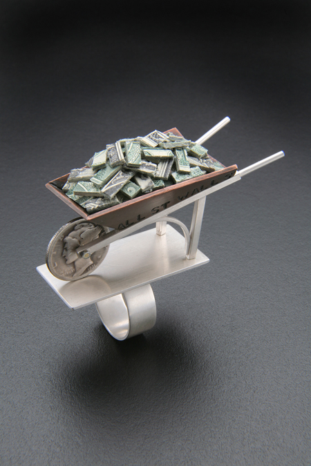 Brother Can You Spare a Dime SOLD sterling silver, dime, dollar bill