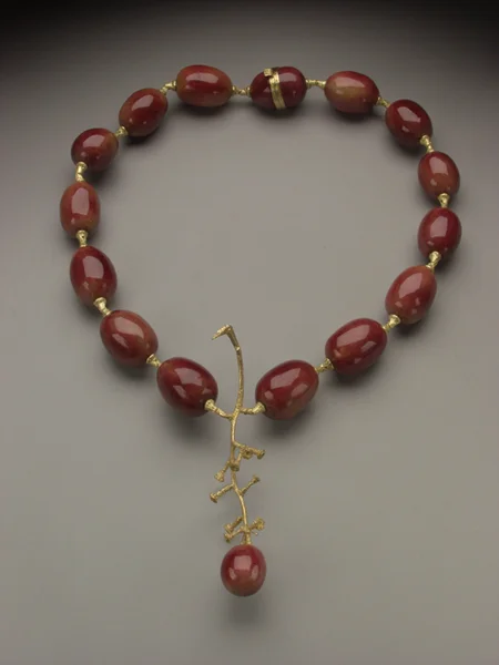 Grape Necklace necklace, enamel, gold