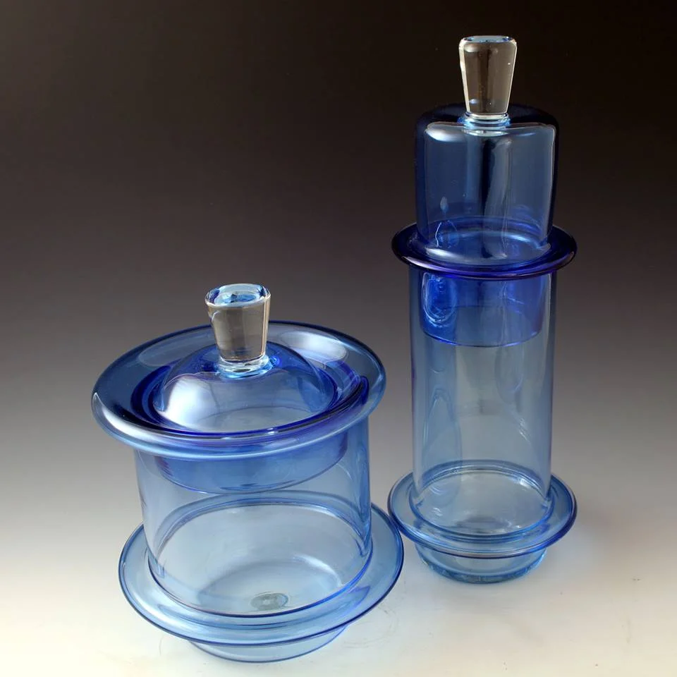 Lidded Jars - various sizes and prices glass