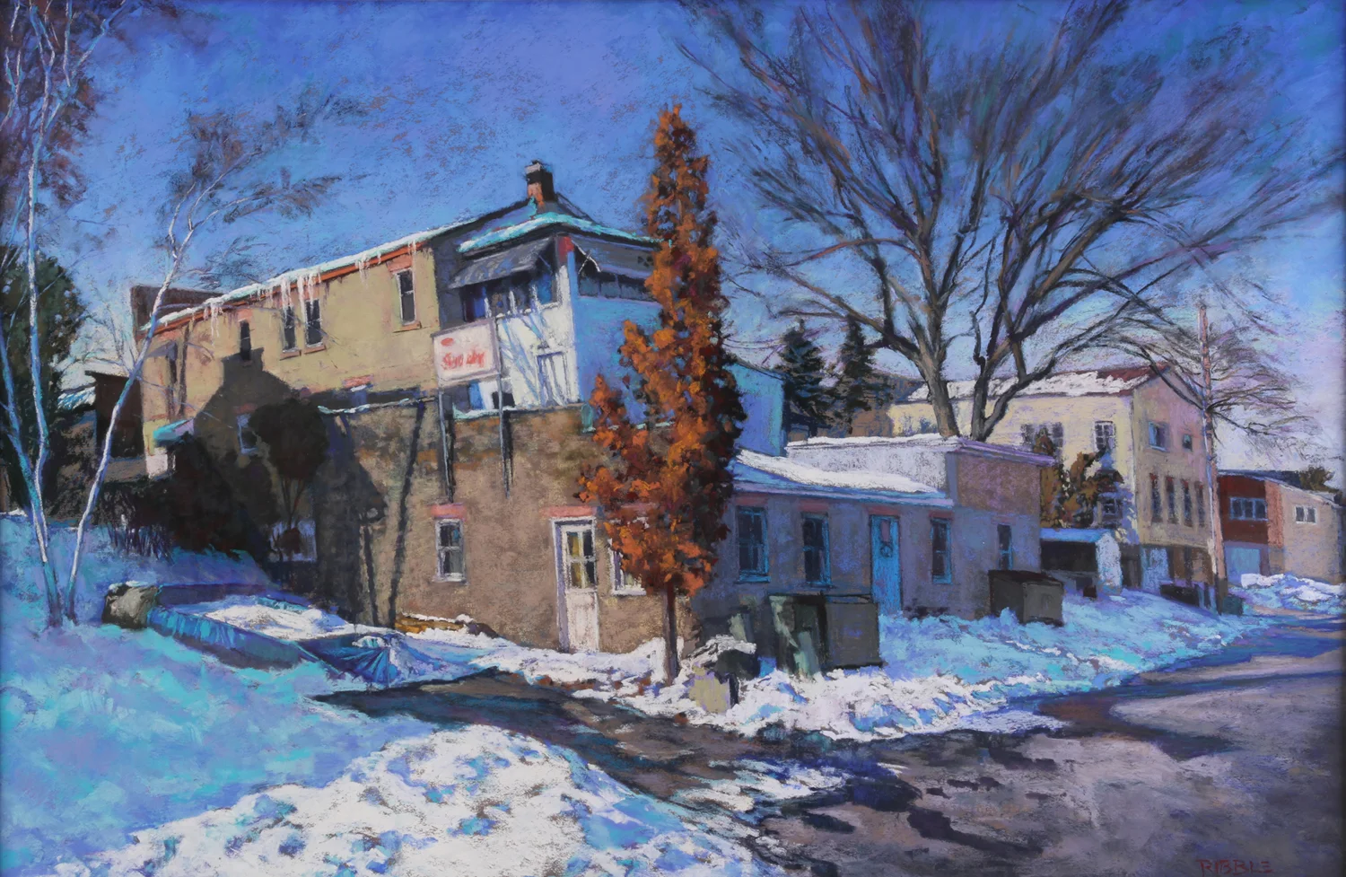 By the River pastel 39.5 x 50