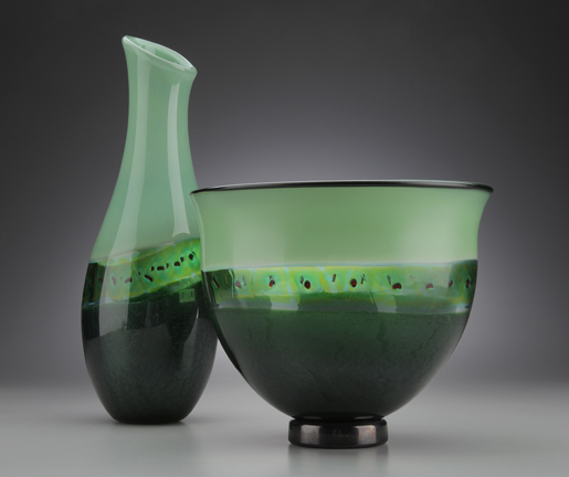 Green Aventurine Pair $245 each glass