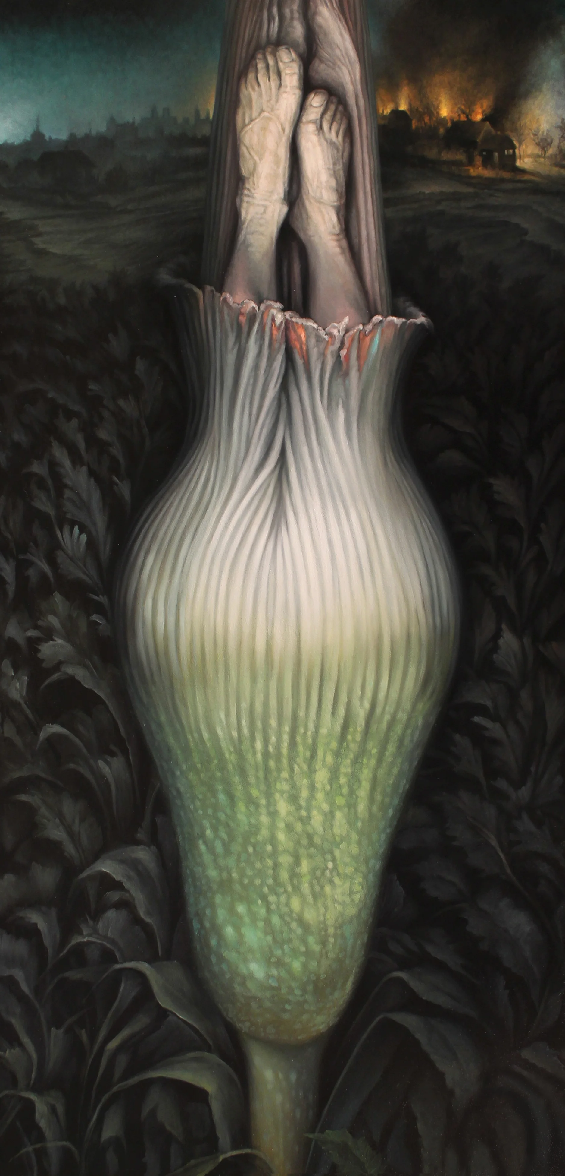 Reincarnation $4,200 oil on panel 48 x 24