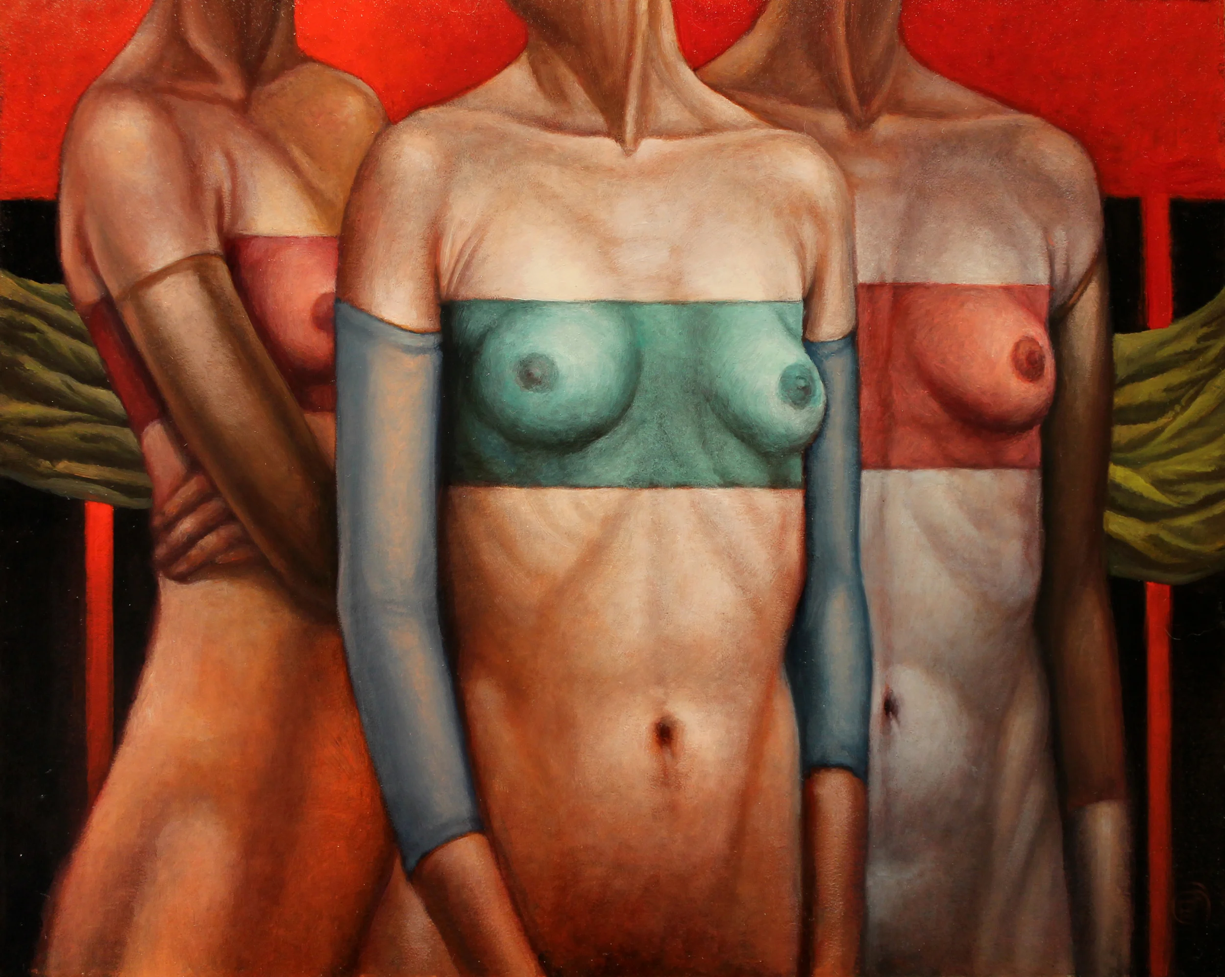 Curtain Call $1,200 oil on panel 10 x 8