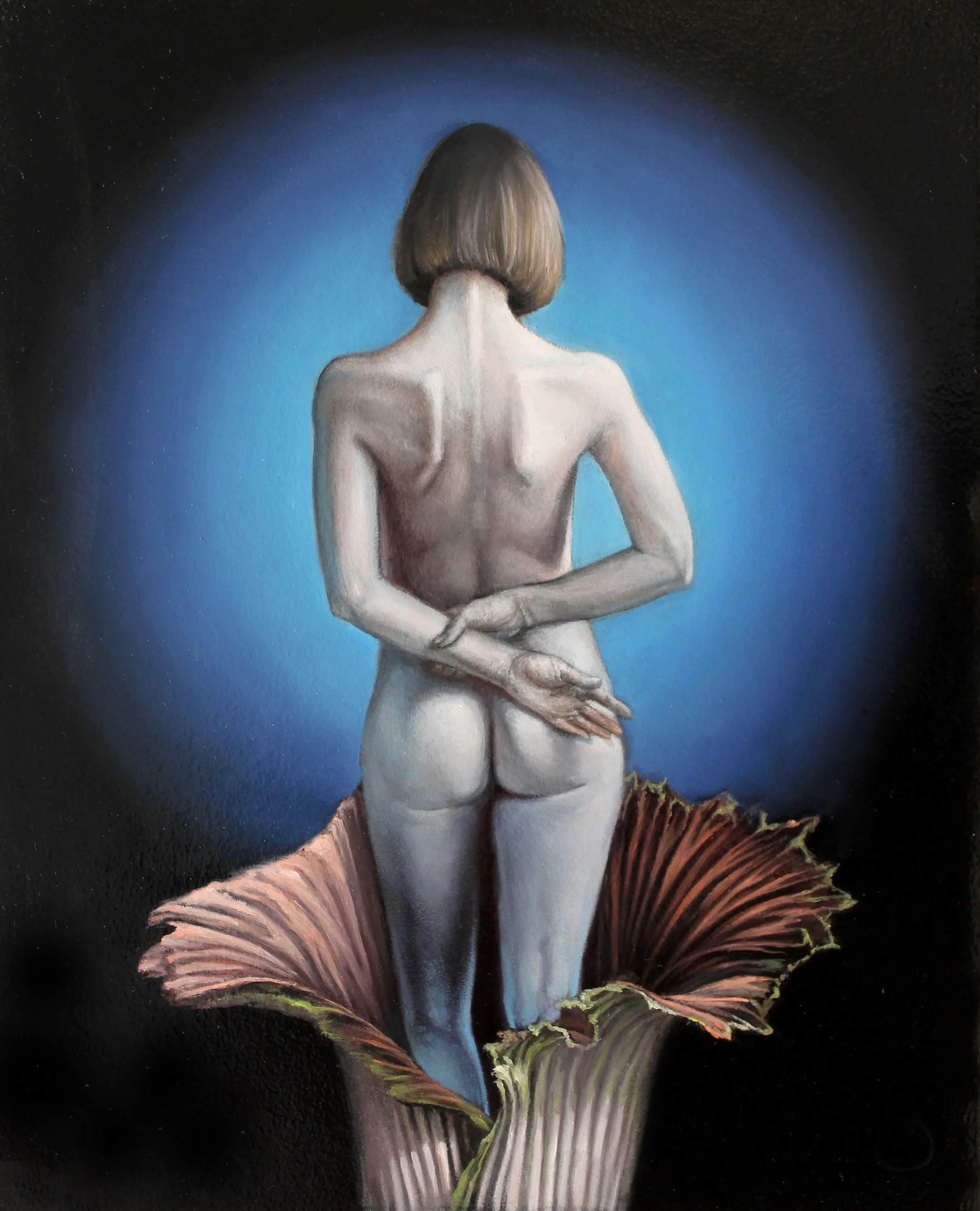 Bloom SOLD oil on panel 10 x 8