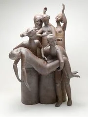 Gerit Grimm's "Entombment" (2017) at the Museum of Wisconsin Art in West Bend. Grimm's art fuses pottery and sculpture. (Photo: Courtesy of MOWA)
