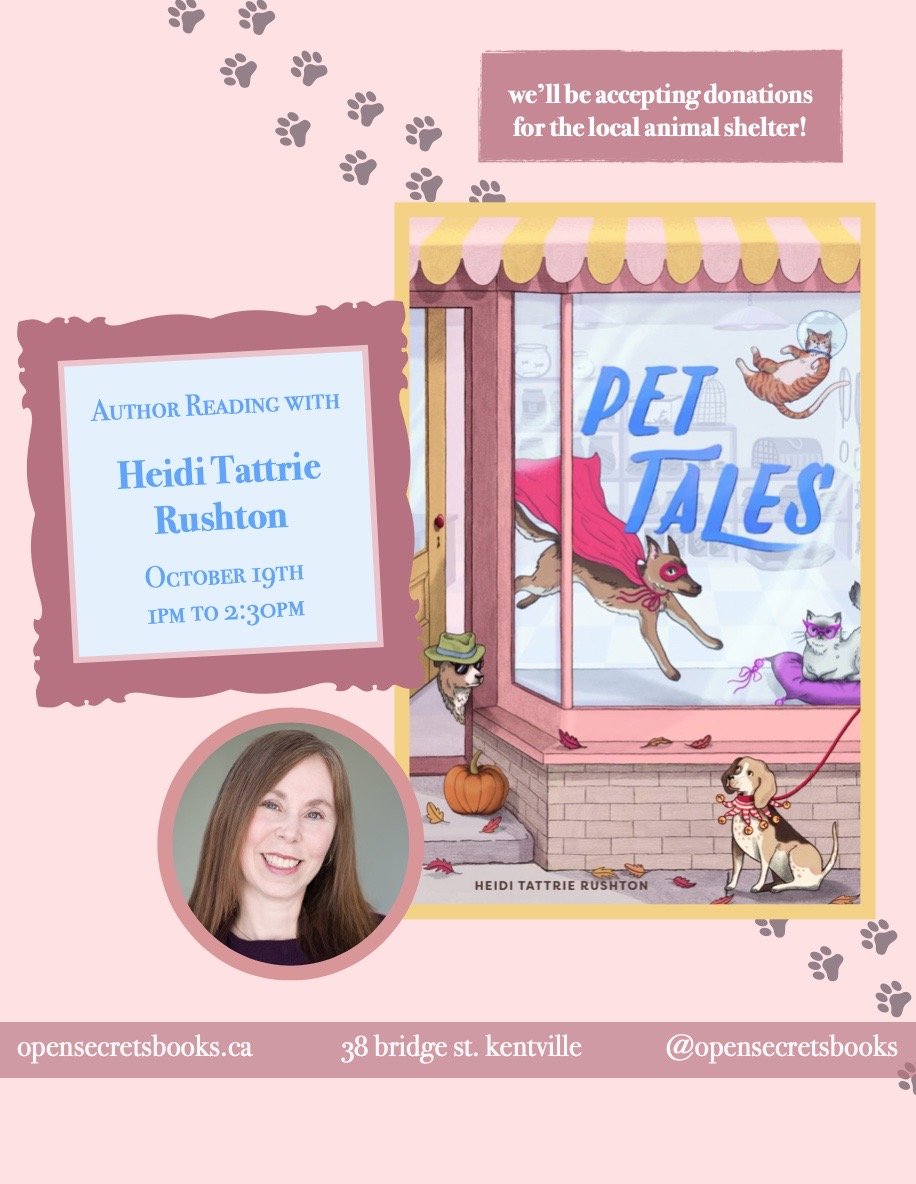 Book Reading and Signing (and pups!)
