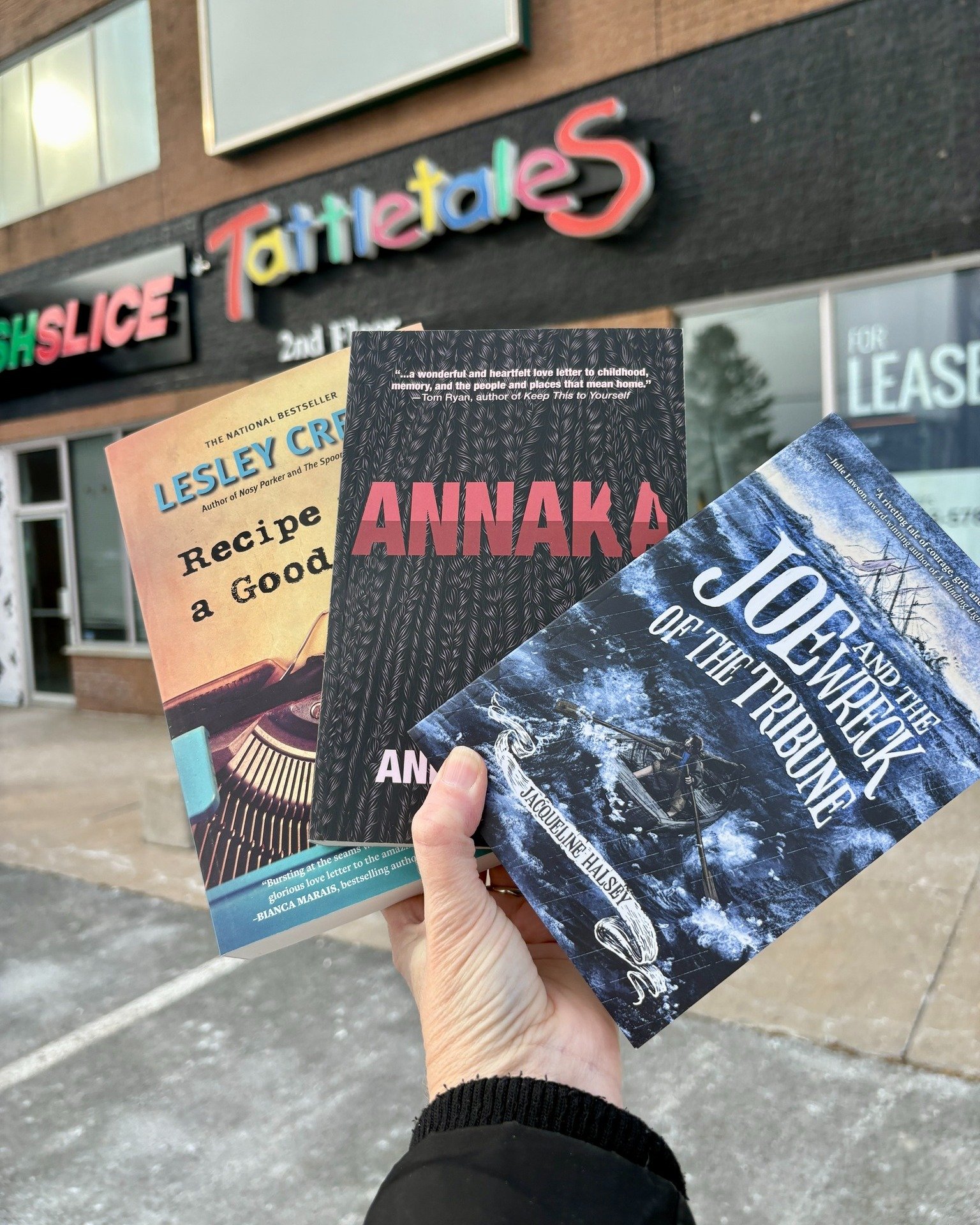 We lost power last Monday for 17 hours, so we figured we&rsquo;d better be prepared in case it happens again! This afternoon, my kids and I stocked up on some &ldquo;storm books&rdquo; and had a wonderful visit with Anne at Tattletales. I was thrille