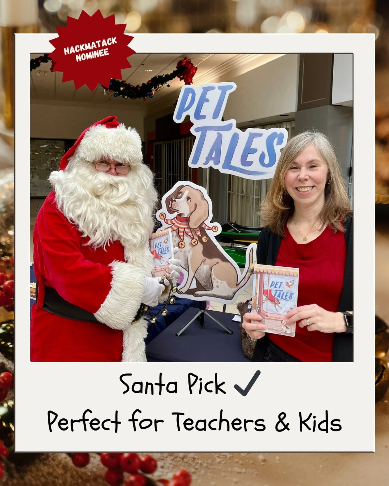 🎅🏼 Santa and I are getting our holiday reading in&mdash;and yes, he gave PET TALES another big thumbs-up this year! He especially loves that he has a cameo with a dog-elf in it&mdash;perfect Christmas Day reading!

If you&rsquo;re looking for a mea