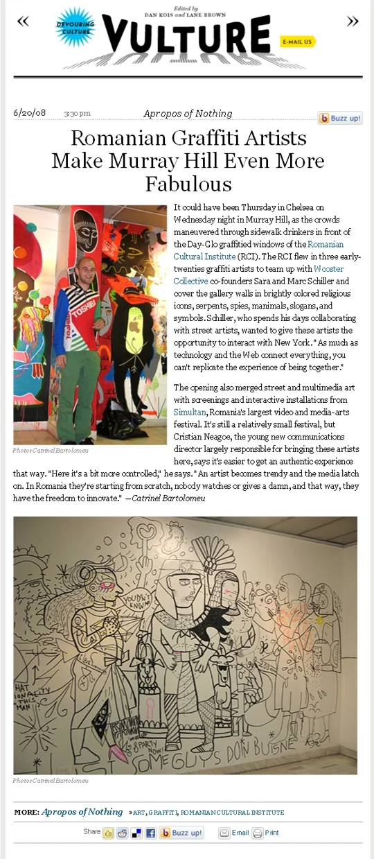 Romanian Graffiti Artists hit New York