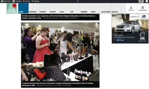 2015, Ottawa Citizen Coverage, Ottawa Vintage Clothing Show
