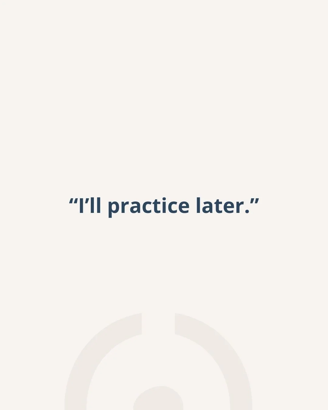 Sometimes our first reaction to the busy Holiday Season is to push harder, do more, and say, &ldquo;I&rsquo;ll practice later.&rdquo;⁠
⁠
I encourage you to pause. Notice your thoughts. Watch your judgments. Then softly say, &ldquo;How human of me.&rd