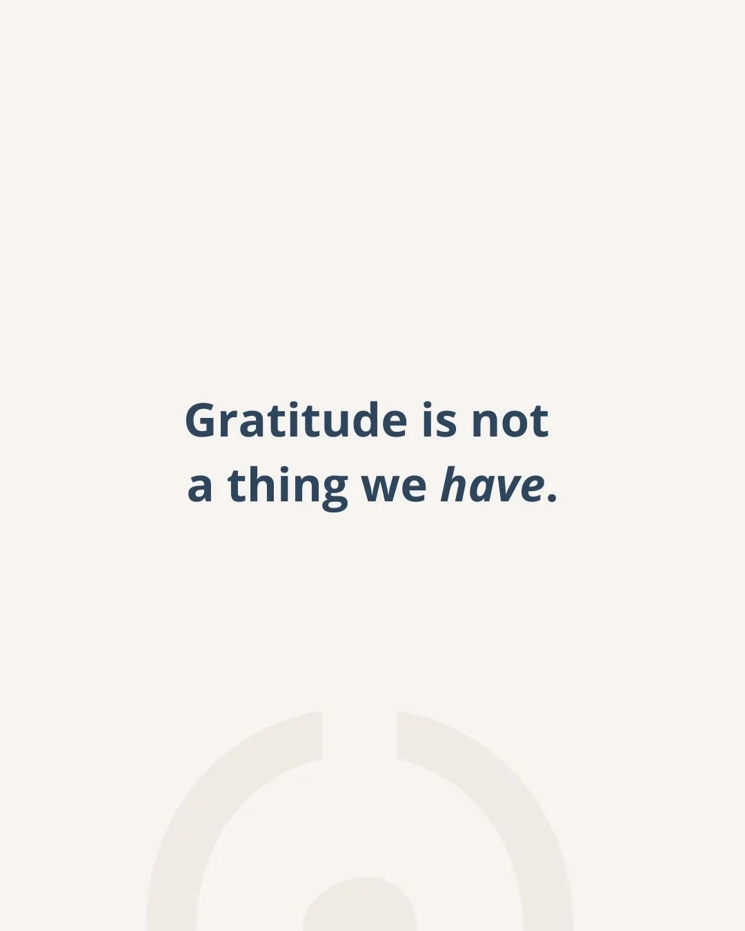 One of the gifts of our practice is gratitude. ⁠
⁠
Gratitude is not something we have. It's a state that arises on its own when we pause and pay attention.⁠
⁠
Practice invites this quiet, full-body sense of gratitude that is more about feeling than p