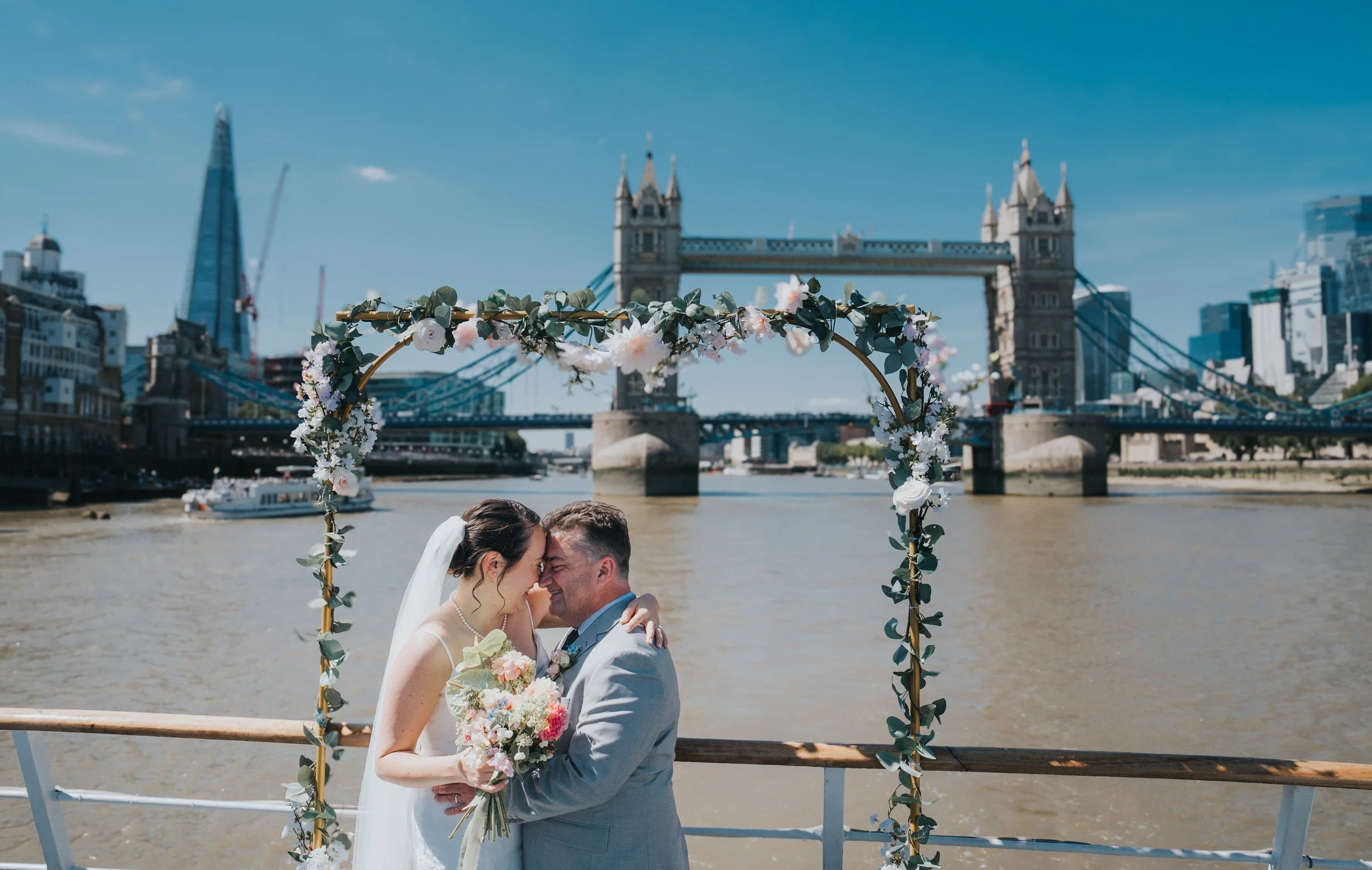 KRYSTYNA AND CHRIS GOT MARRIED. ON A BOAT. ON THE THAMES. AND IT WAS MAGNIFICENT