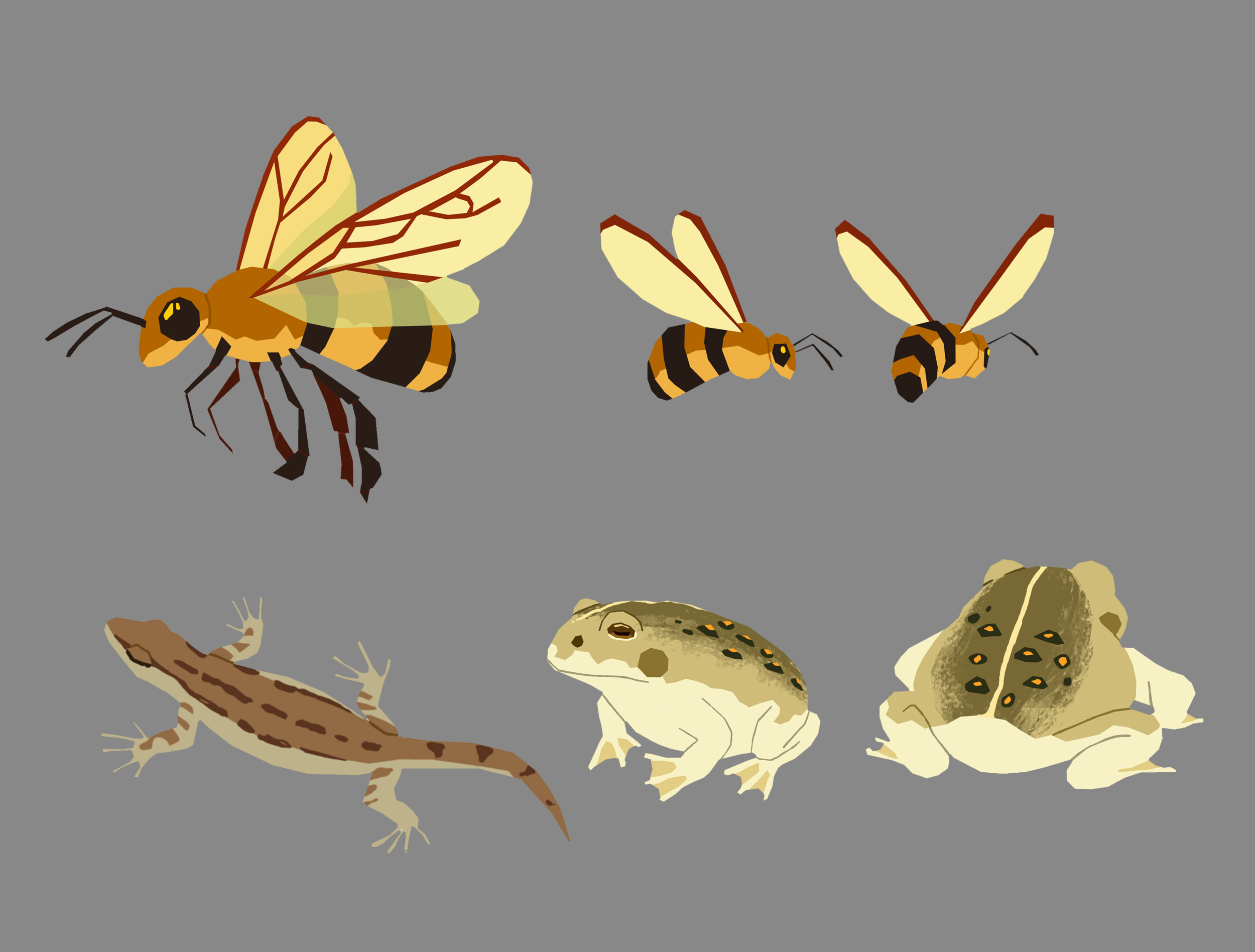  Various critters from  City of Ghosts  