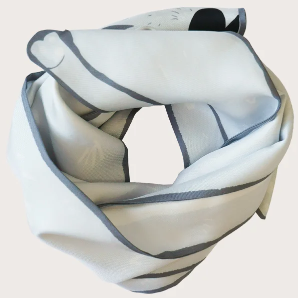 Small Wolf Arctic - rolled - Designer Silk Scarves.jpg