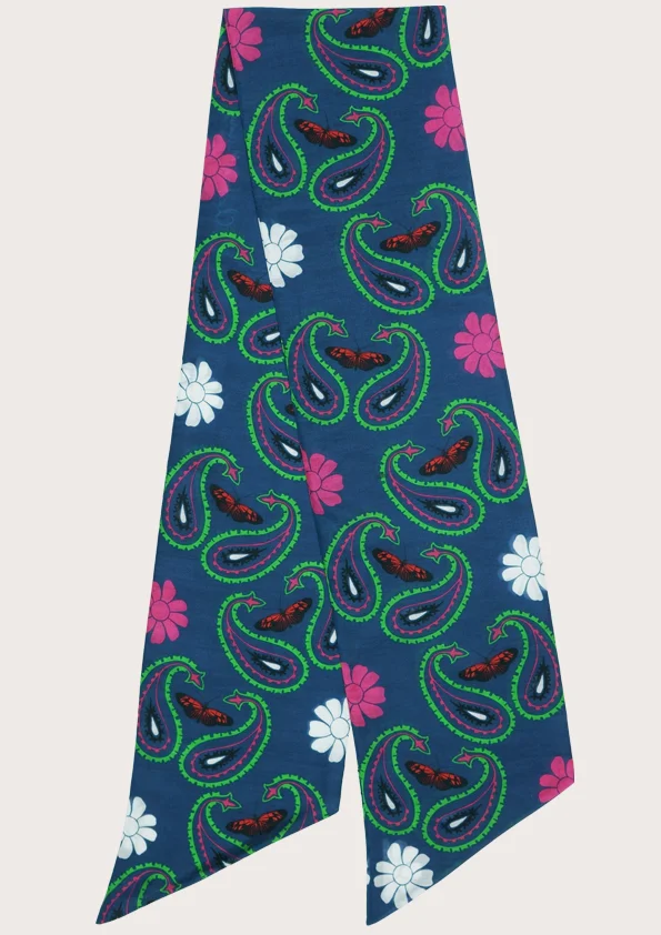 Paisley Print - designer skinny scarves carvates - Cleo Ferin Mercury.jpg