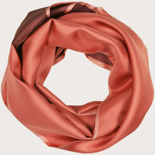 Orange Panda Silk Scarf (rolled)- AW16 Animal Long Scarves - Cleo Ferin Mercury.jpg
