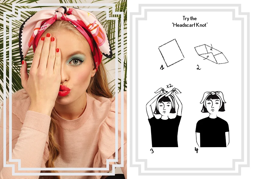 Headscarf Knot - How to tie a scarf - Square Silk Scarf.jpg