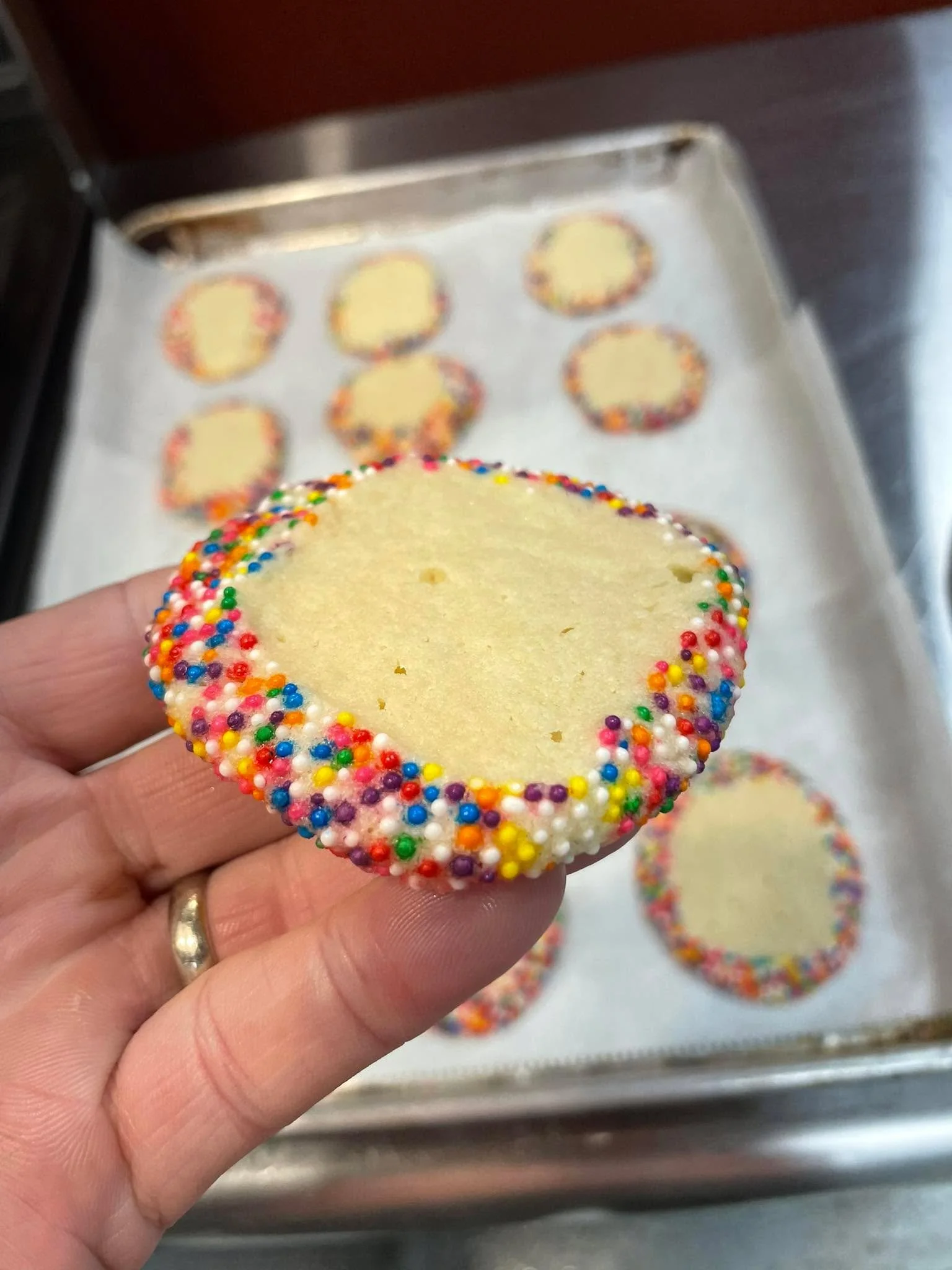 Sugar cookie breaks make the culinary math lecture more bearable&hellip; for them!! I love the numbers haha!