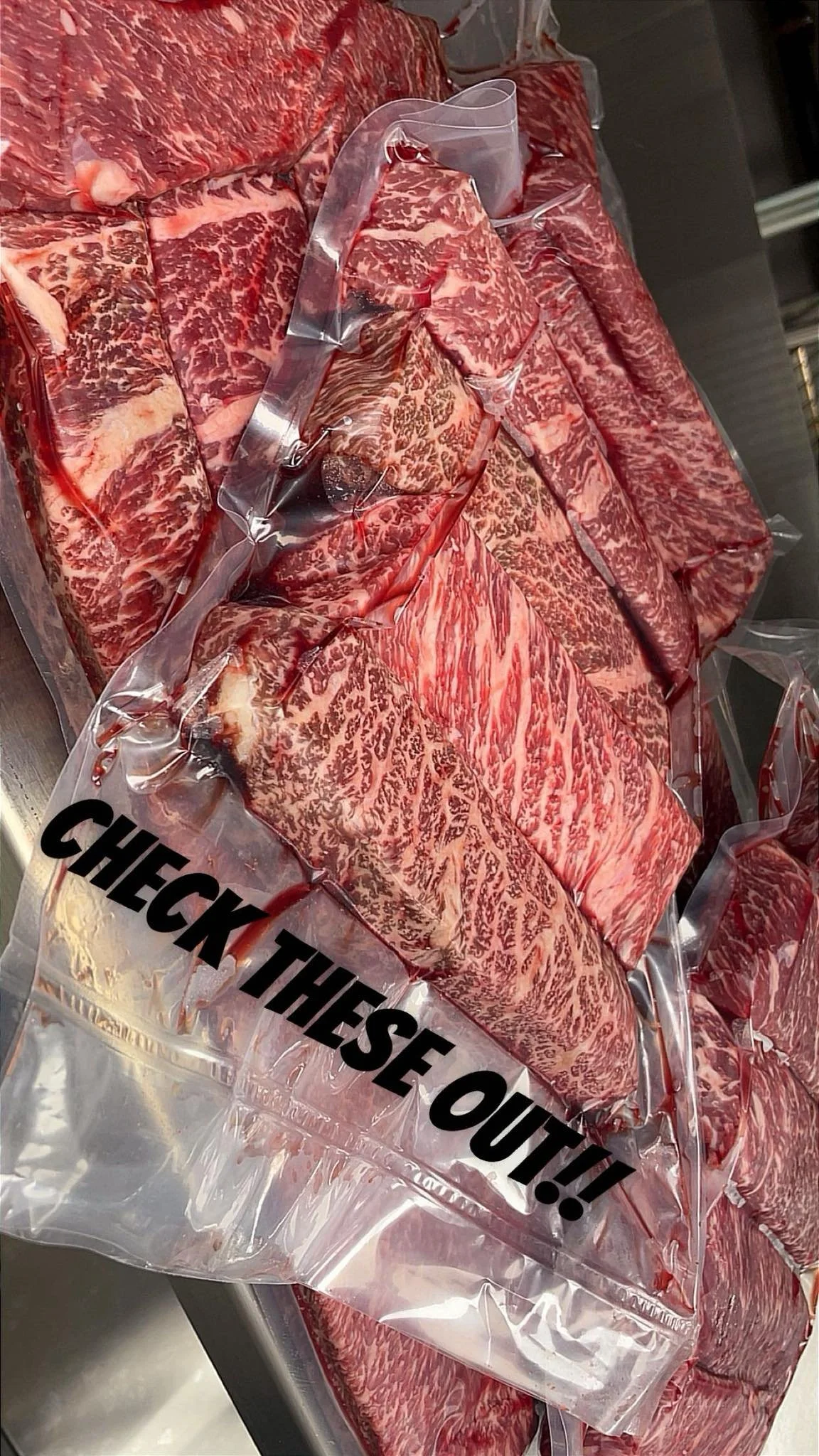 Can&rsquo;t wait to cook these!!! #wagyu