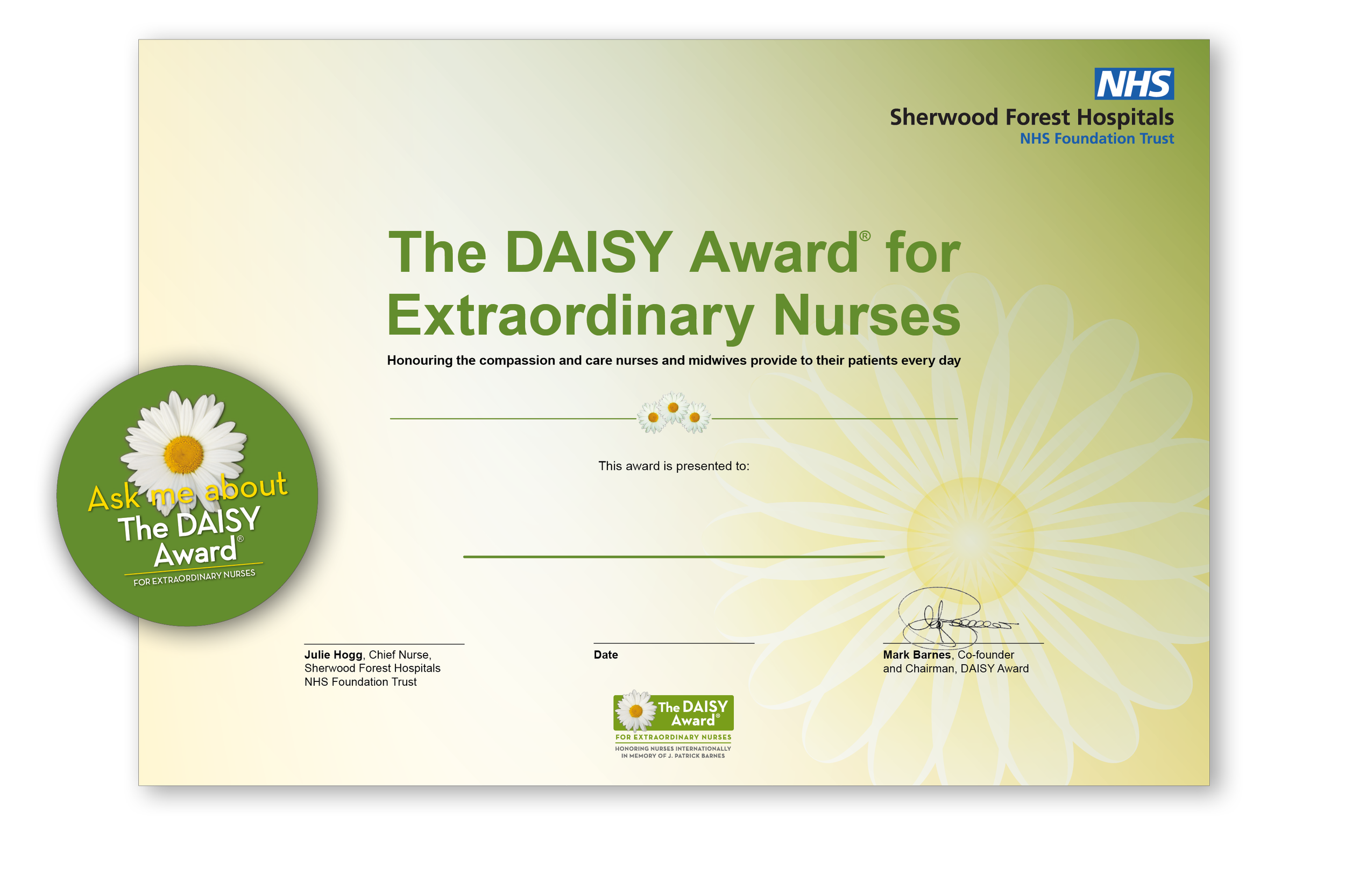 Rewarding nursing excellence
