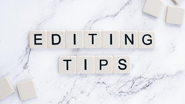 Editing tips letter tiles