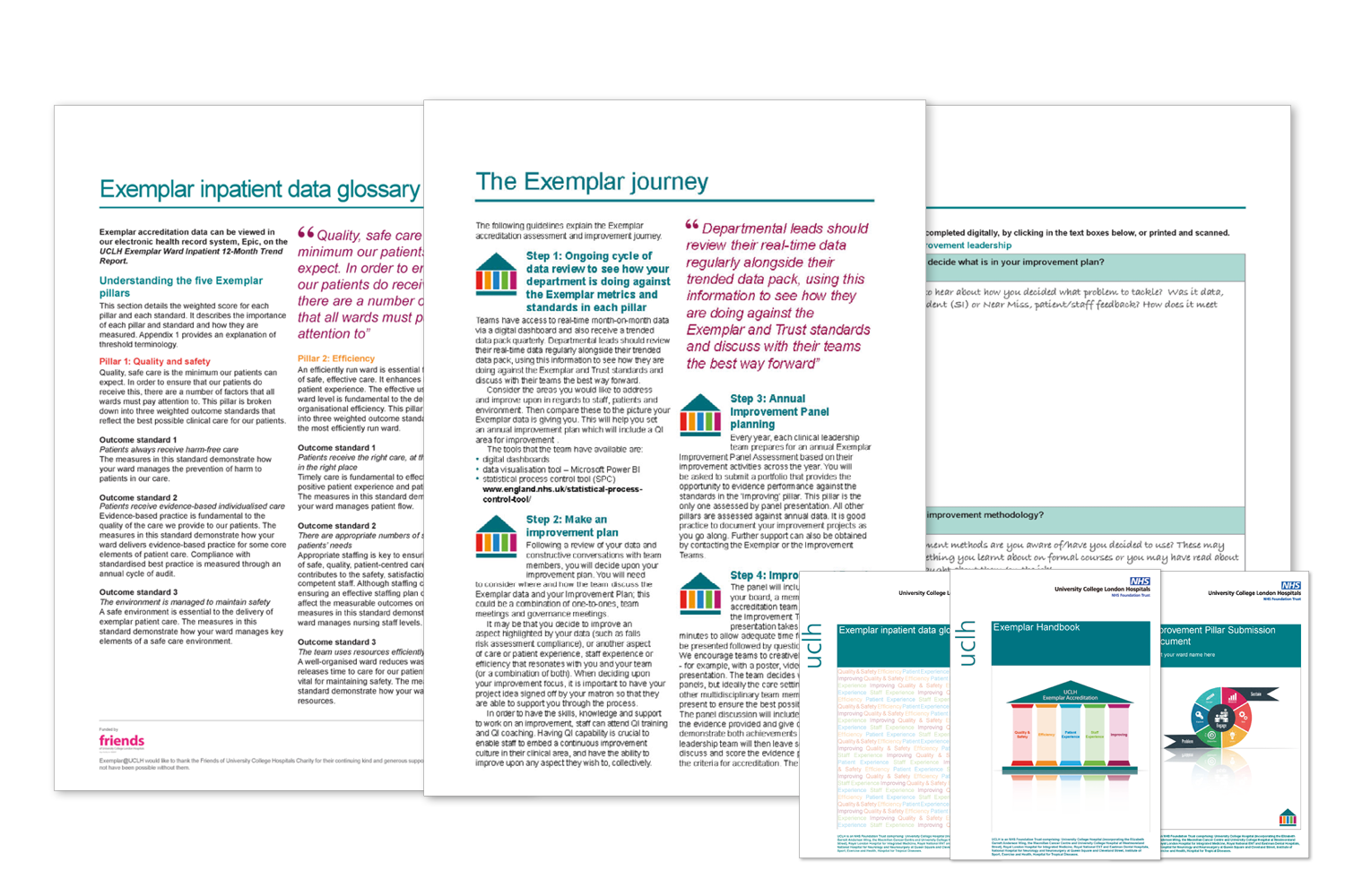 Sample pages from hospital exemplar ward report