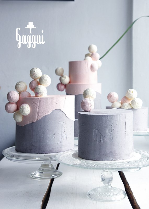 Gaggui Ball Pink Grey Wedding Cake.jpg