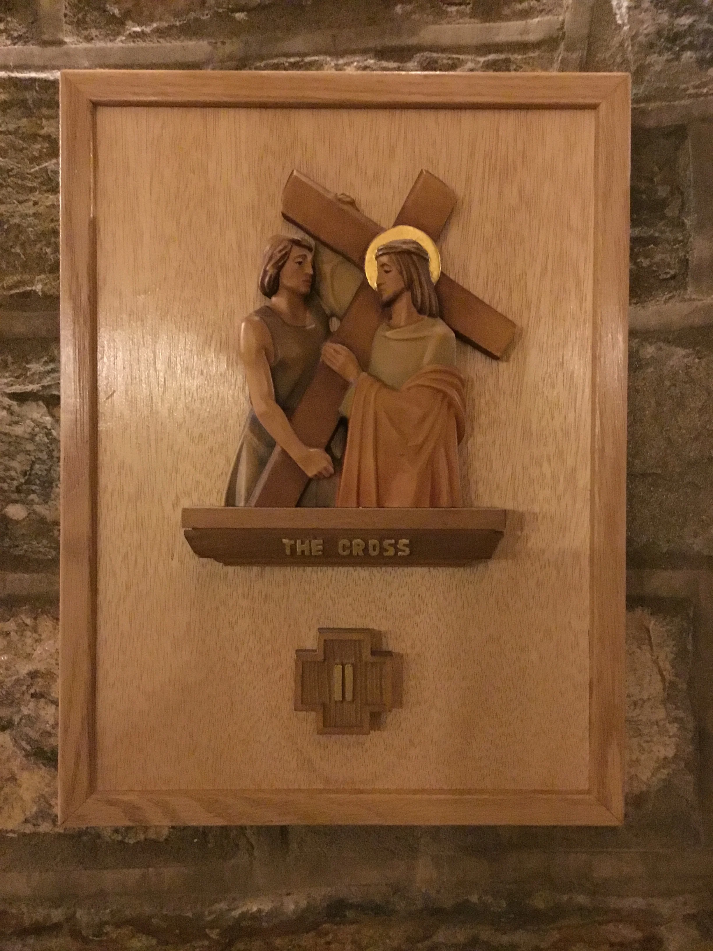 II. Jesus takes up his cross V . We adore you, O Christ, and we bless you. R. Because by your Holy Cross you have redeemed the world. So they took Jesus; and carrying the cross by himself, he went out to what is called The Place of the Skull, which in Hebrew is called Golgotha. He was despised and rejected by others; a man of suffering and acquainted with infirmity; and as one from whom others hide their faces. He was despised, and we held him of no account. Yet he bore the sin of many, and made intercession for the transgressors. St. John 19:17, Isaiah 53:3, 12c