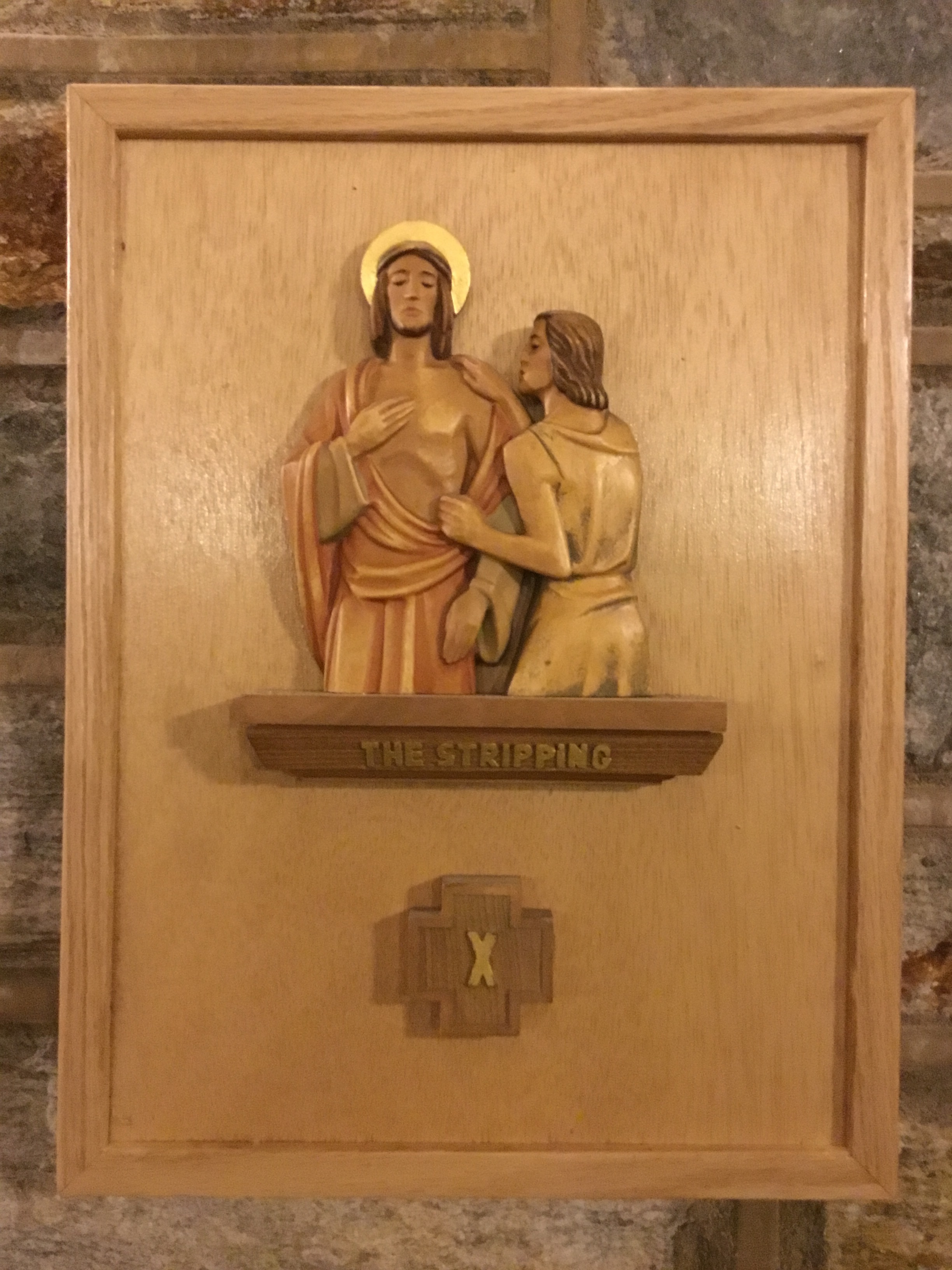  X.  Jesus is stripped of his garments