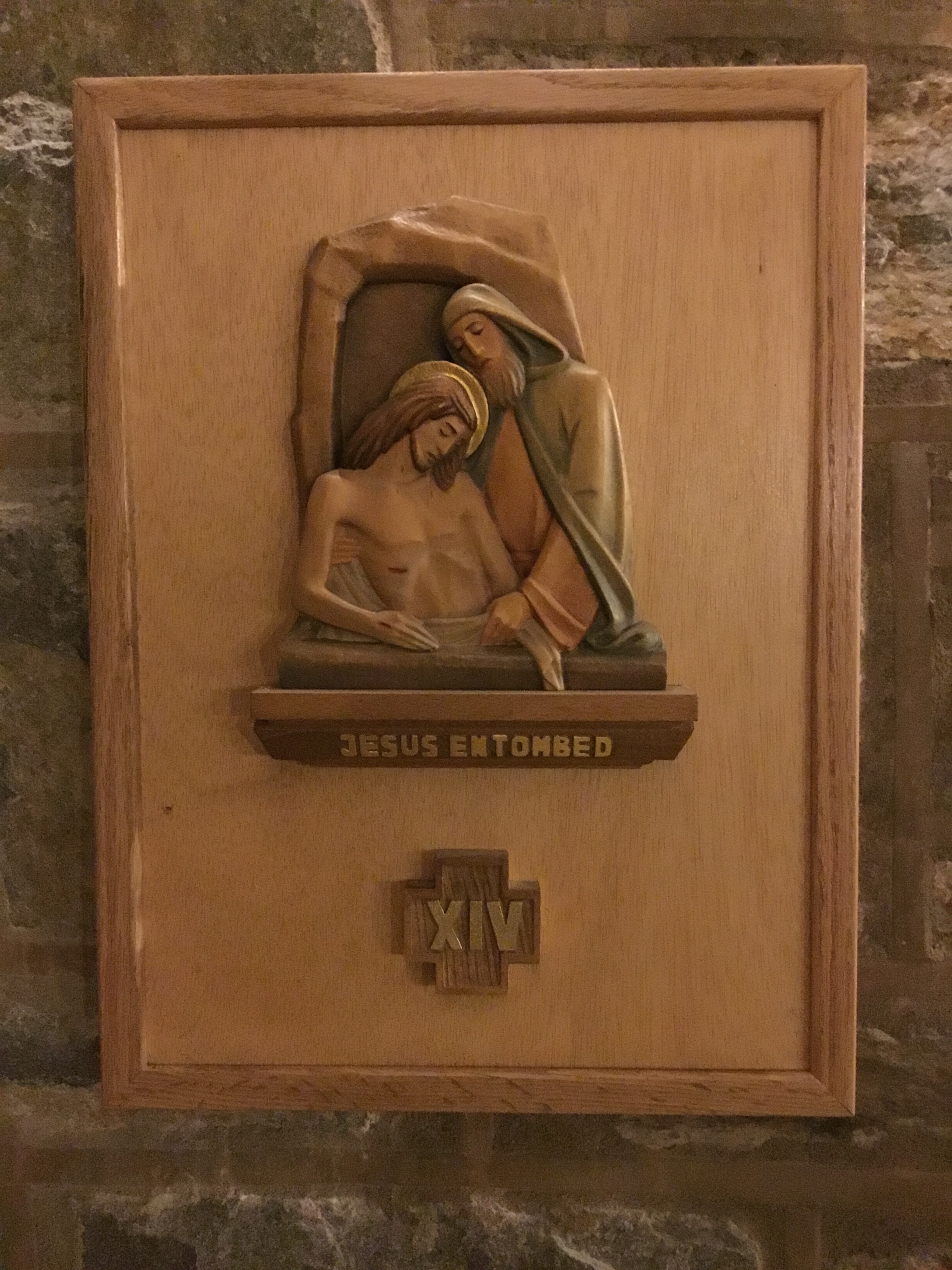 XIV.  Jesus is laid in the sepulchre