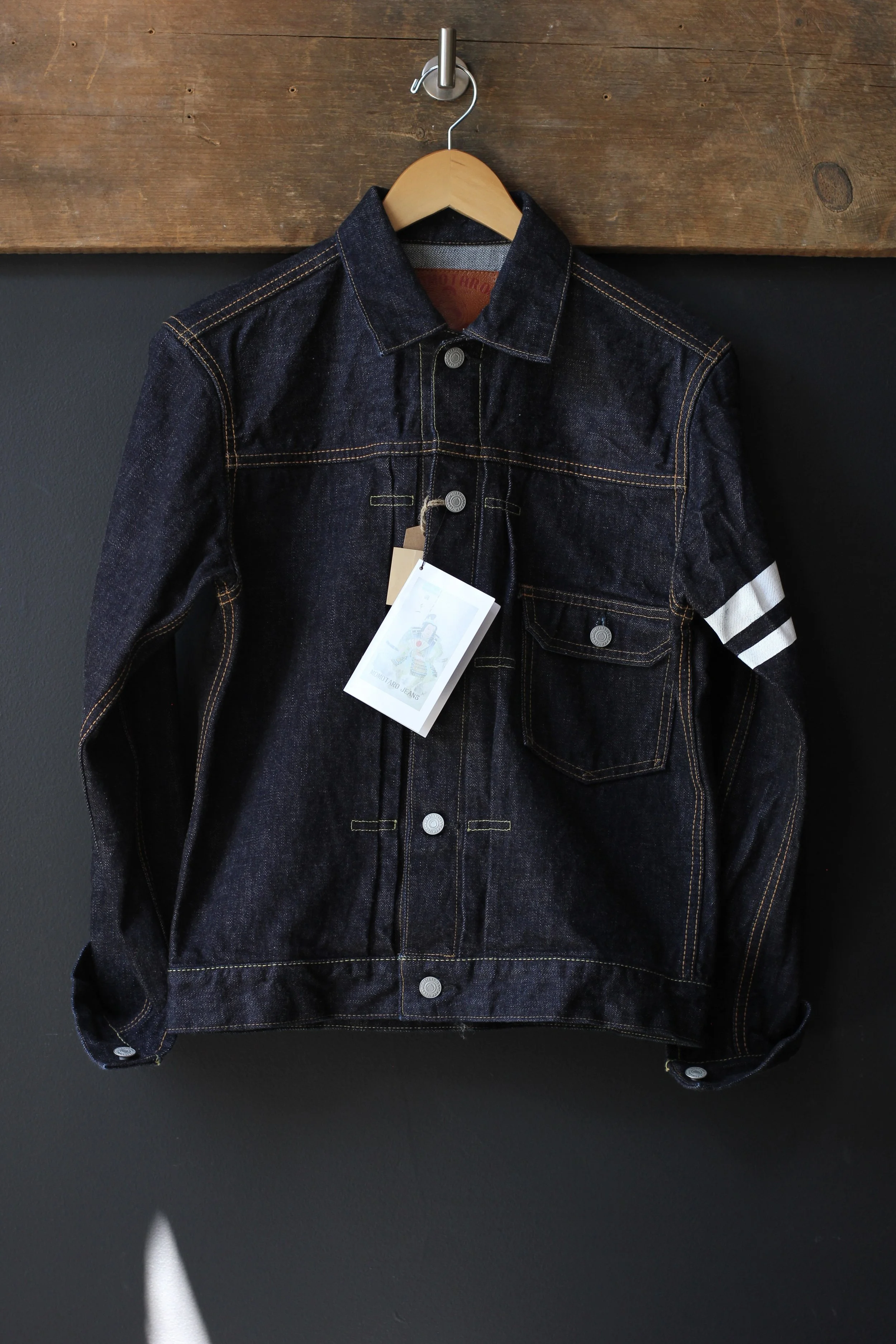 Momotaro 1105SP 15.7 oz Type I Selvedge Denim Jacket (GTB Stripes)