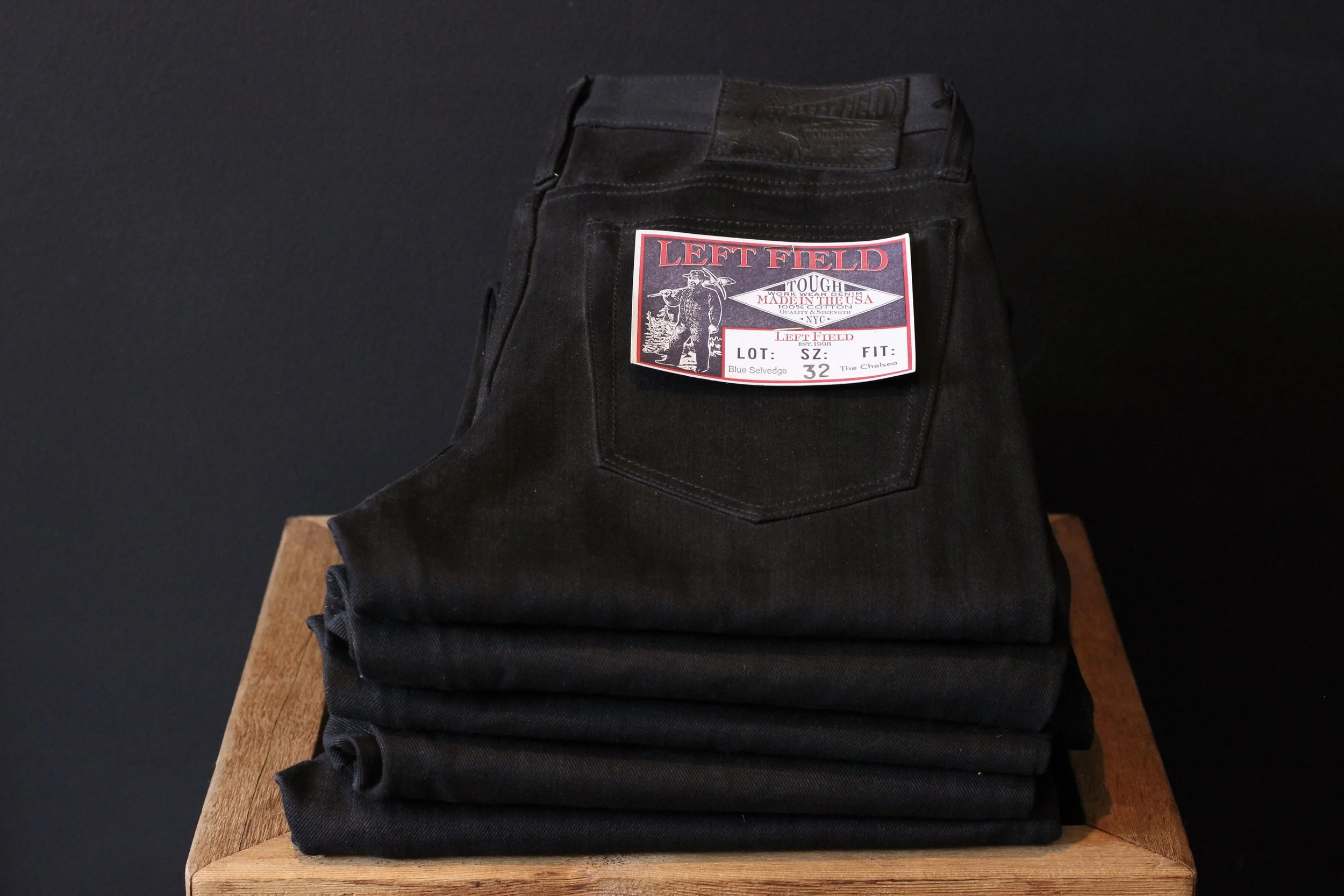 Left Field The Chelsea 14 oz Black Maria (Blue Selvedge mill)